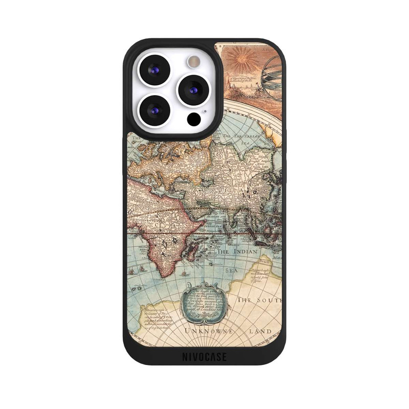 iPhone 13 Pro NIVOpure Carte du Monde Ancienne