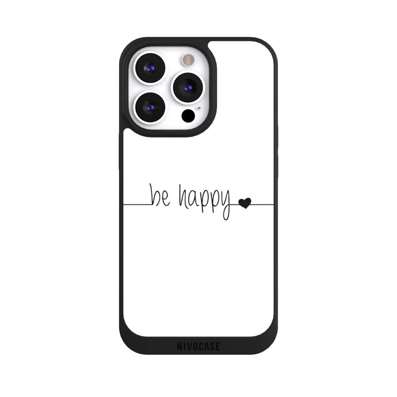 iPhone 13 Pro NIVOpure Be Happy Weisser Hintergrund