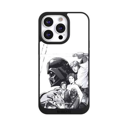 Apple iPhone 13 Pro NIVOpure StarWars Charaktere - Schwarz-Weiß