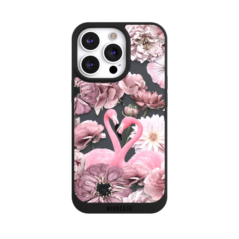 iPhone 13 Pro NIVOpure Flamingos in Blumen Muster