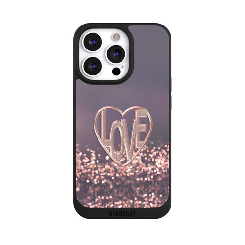 Apple iPhone 13 Pro NIVOpure LOVE Glitzerrosa