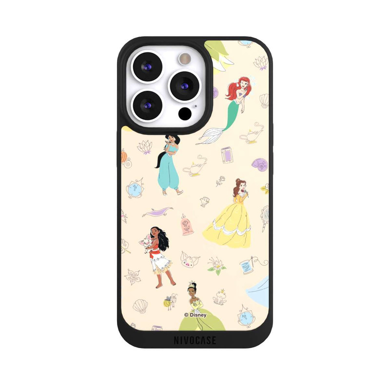 iPhone 13 Pro NIVOpure Princess Pattern Beige Disney Princess
