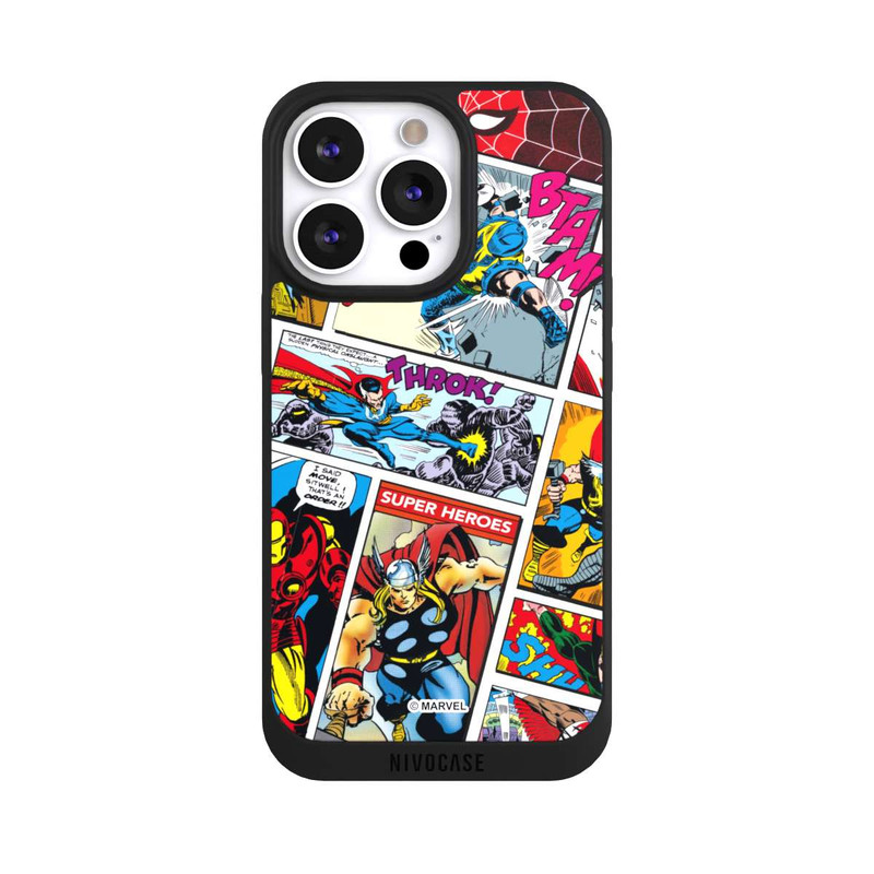 iPhone 13 Pro NIVOpure Marvel Retro Comic Blue