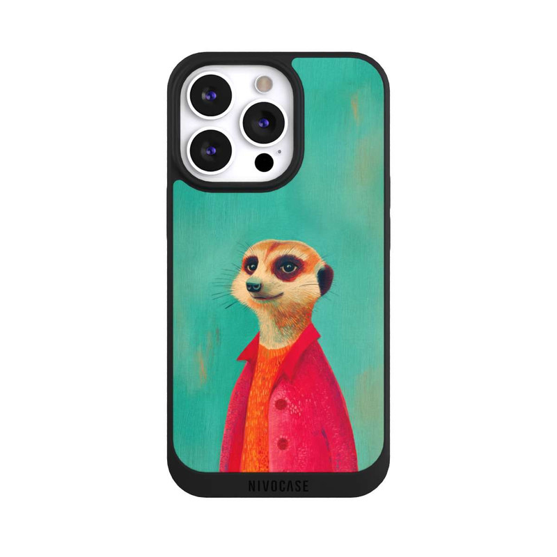 iPhone 13 Pro NIVOpure Meerkat Green Illustration