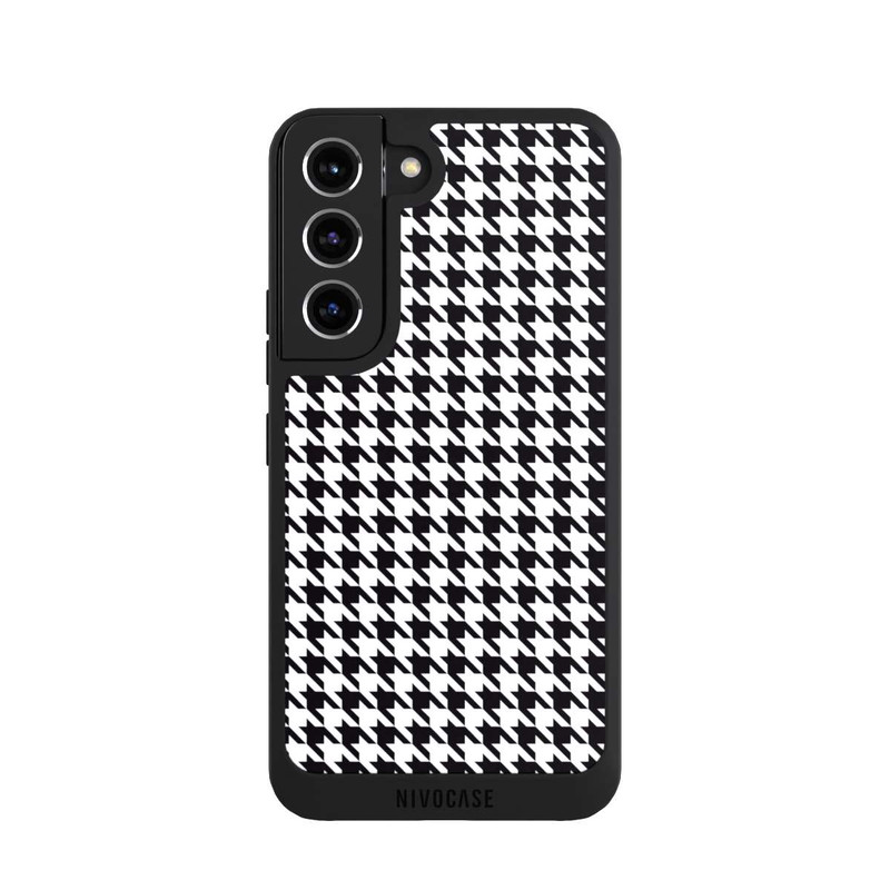 Galaxy S22 NIVOpure Pied de Poule Noir Blanc