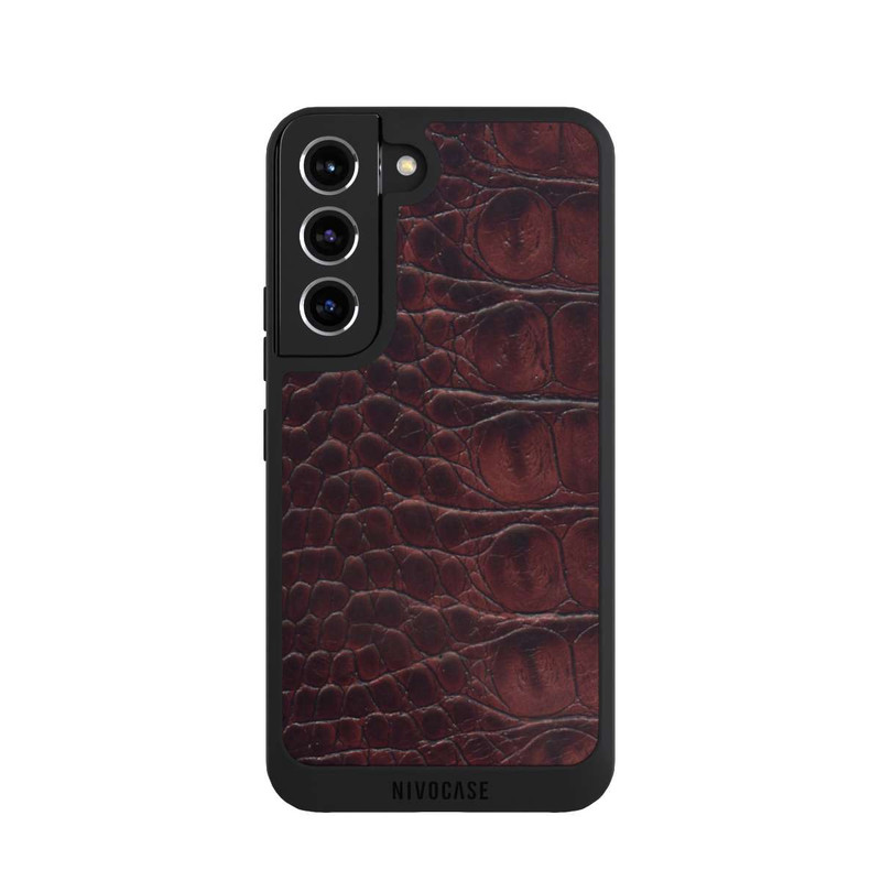 Galaxy S22 NIVOpure Croco Dark Brown