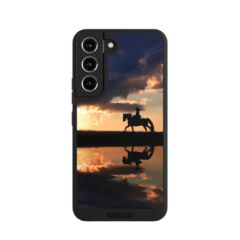 Galaxy S22 NIVOpure Randonnée à Cheval au Crépuscule