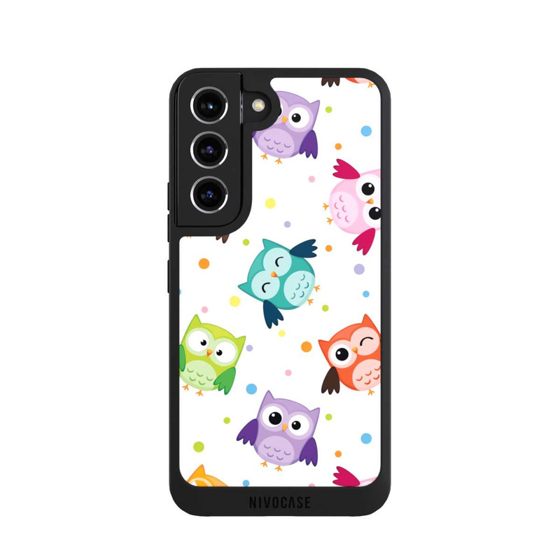 Galaxy S22 NIVOpure Chouettes avec confettis