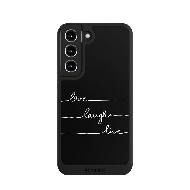 Galaxy S22 NIVOpure Love Laugh Live blanc/noir