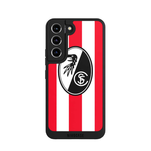Samsung Galaxy S22 NIVOpure SC Freiburg - Rot Gestreift