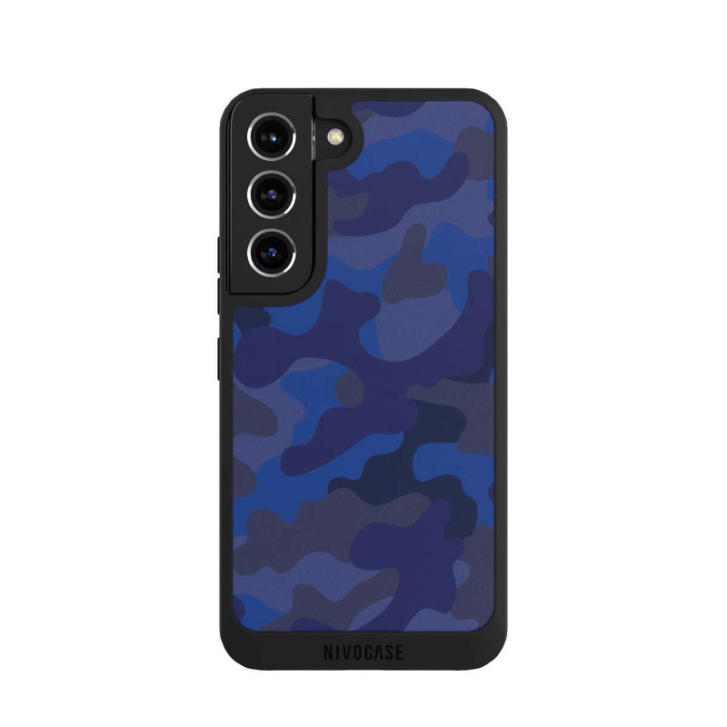 Galaxy S22 NIVOpure Camouflage bleu marine