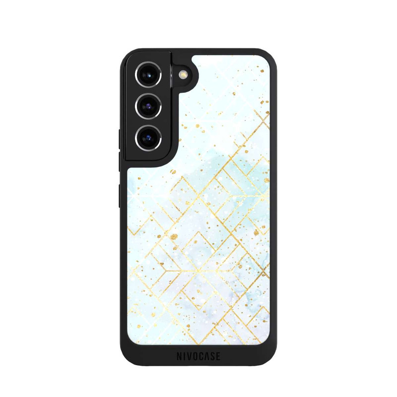 Galaxy S22 NIVOpure Marbre Pastel Motif de Maille