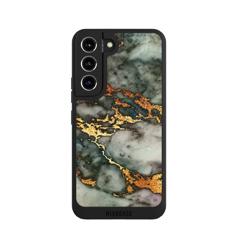 Galaxy S22 NIVOpure Grey and Golden Marble Look