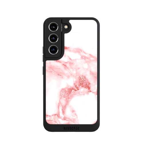 Samsung Galaxy S22 NIVOpure Marbre Rose et Blanc