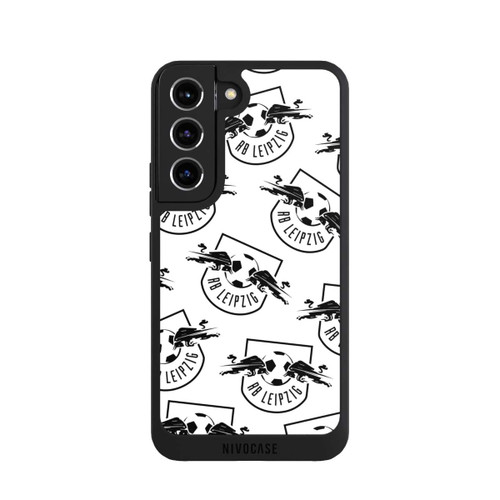 Samsung Galaxy S22 NIVOpure Logos RB Leipzig Schwarz auf Weiß