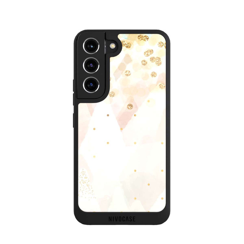 Galaxy S22 NIVOpure Look neige pailleté doré
