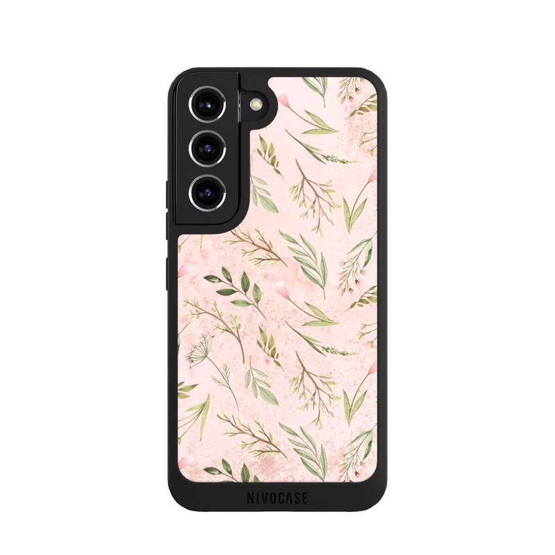 Galaxy S22 NIVOpure Floral Marble Pink