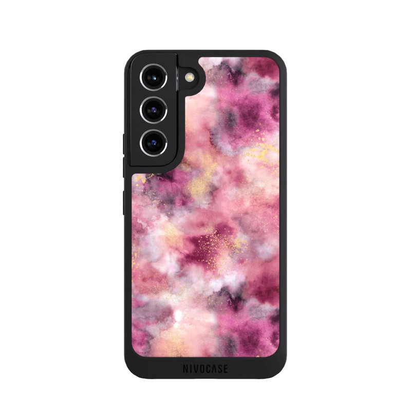 Galaxy S22 NIVOpure Smoky Marble Watercolor Pink