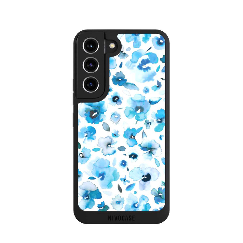 Galaxy S22 NIVOpure Blaue tropische Blumen