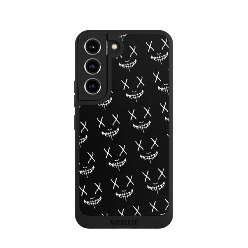 Samsung Galaxy S22 NIVOpure Maskenmuster Schwarz