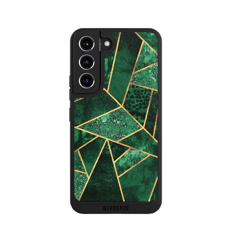 Galaxy S22 NIVOpure Deep Emerald Gold Print