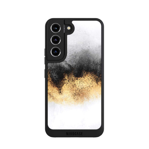 Samsung Galaxy S22 NIVOpure Grauer Himmelstaub Golddruck