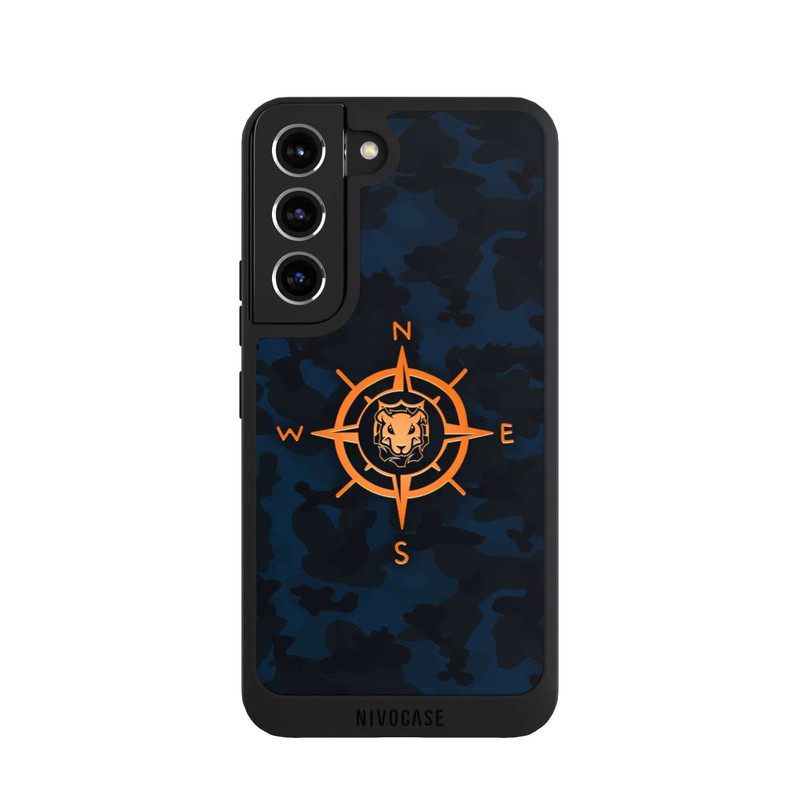 Galaxy S22 NIVOpure Boussole Camo Bleu