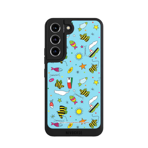 Samsung Galaxy S22 NIVOpure Tigerente Muster Helblau