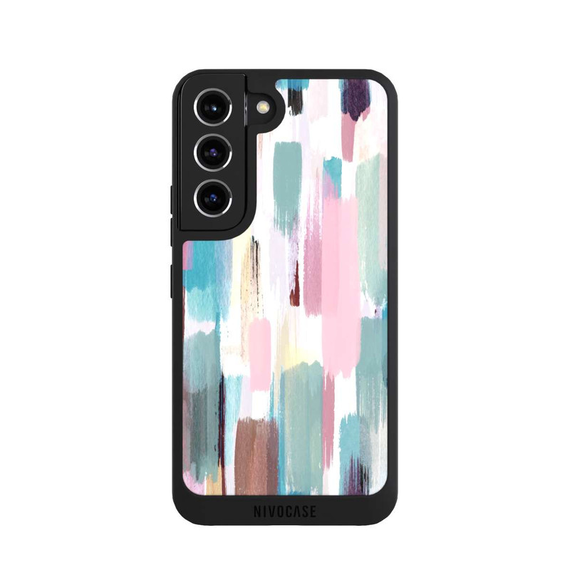 Galaxy S22 NIVOpure Coups de pinceau abstraits Nuances pastel