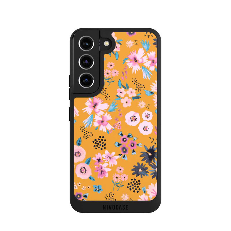 Galaxy S22 NIVOpure Kleine Blumen senfgelb