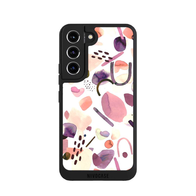 Galaxy S22 NIVOpure Aquarelle Formes abstraites Mauve