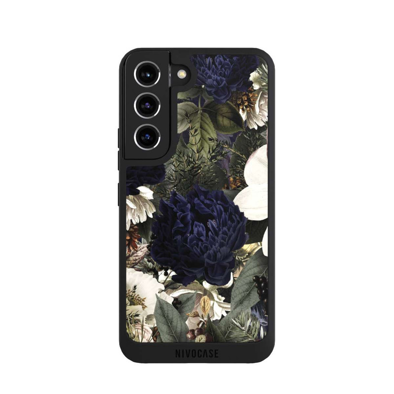 Galaxy S22 NIVOpure Dunkle Mitternachts Barock Vintage Blumen