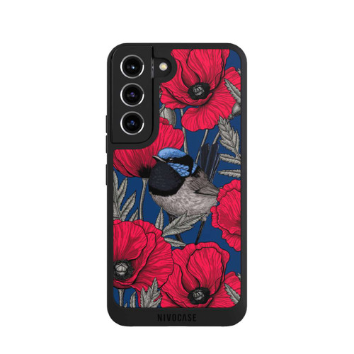 Samsung Galaxy S22 NIVOpure Fairy-wrens and poppies 2