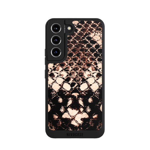 Samsung Galaxy S22 NIVOpure Rose gold snake print