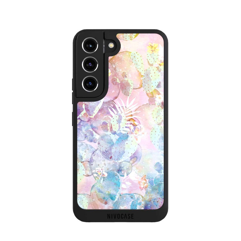 Galaxy S22 NIVOpure Aquarell Blühende Kakteen