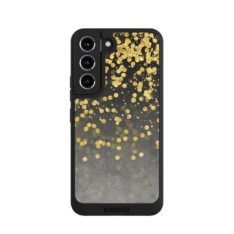 Galaxy S22 NIVOpure Pluie glamoureuse dorée