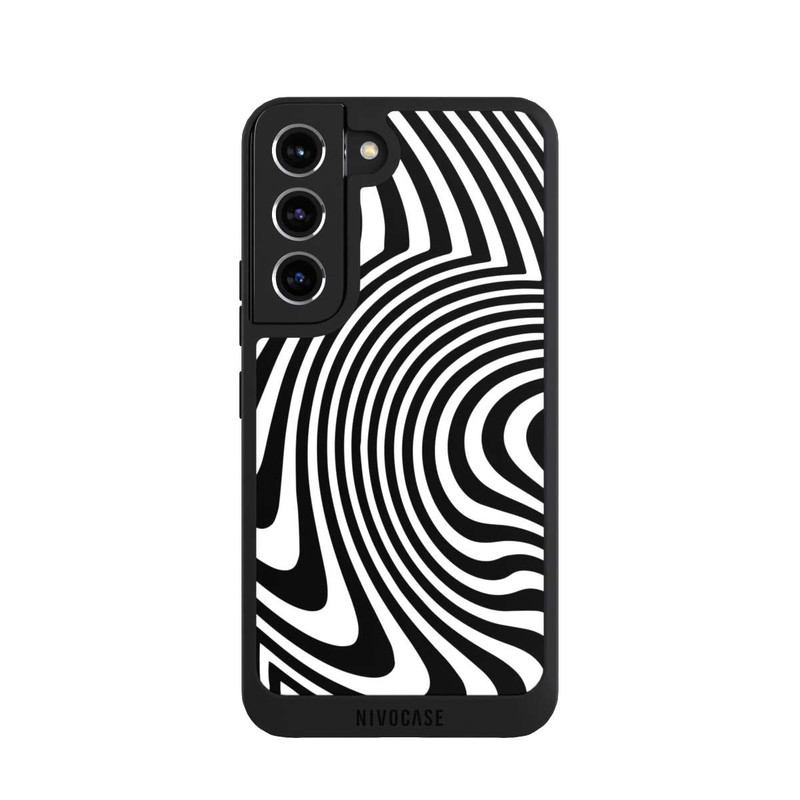 Galaxy S22 NIVOpure Vagues noires et blanches