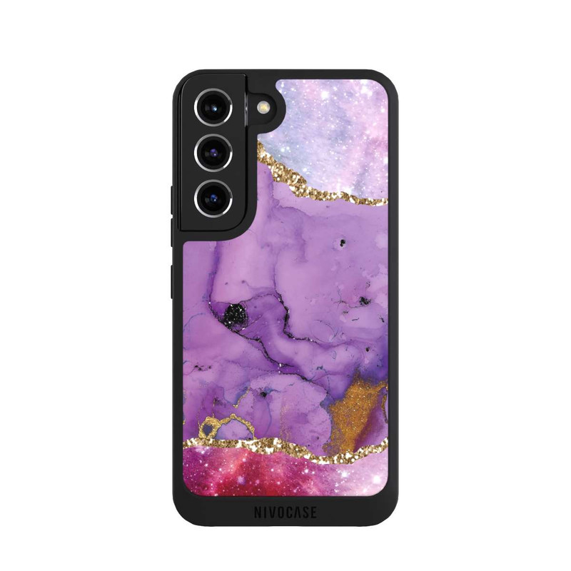 Galaxy S22 NIVOpure Marbre glamour galaxie violet