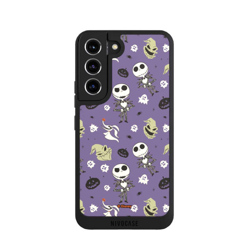 Samsung Galaxy S22 NIVOpure Jack Purple Pattern Tim Burtons Nightmare before Christmas