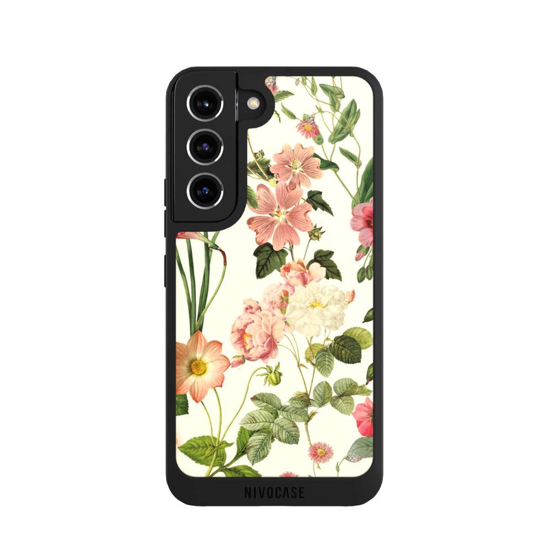 Galaxy S22 NIVOpure Fleurs sauvages sur jaune clair