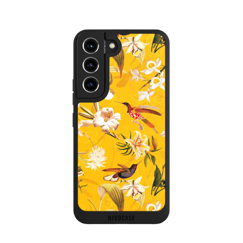 Galaxy S22 NIVOpure Motif Colibri Jaune