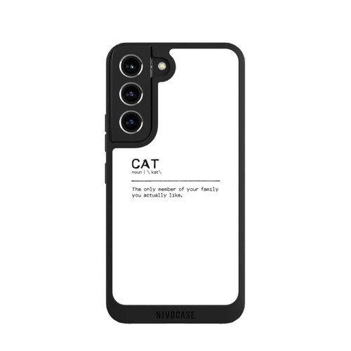 Samsung Galaxy S22 NIVOpure Zitat Katzenfamilie (englisch)