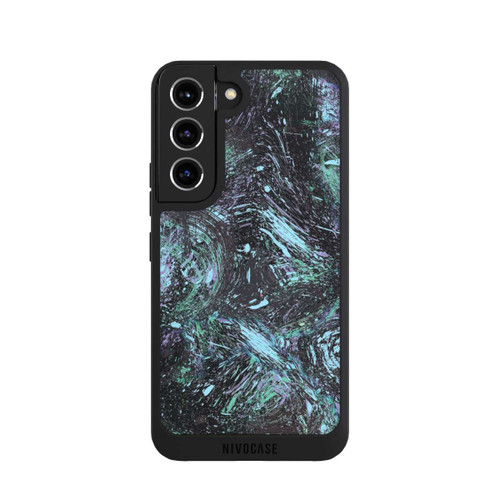 Samsung Galaxy S22 NIVOpure Abstrakt tropfender Staub lila