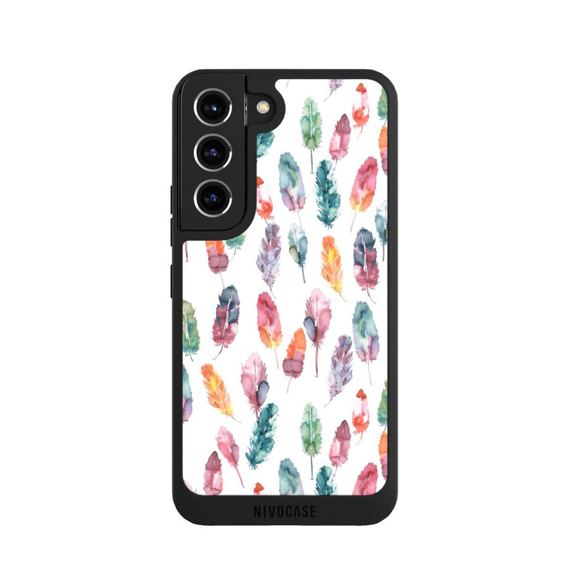 Galaxy S22 NIVOpure Boho Watercolor Feathers