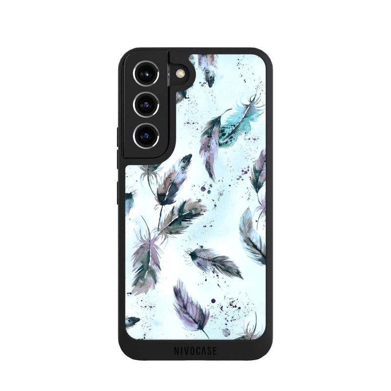 Galaxy S22 NIVOpure Plumes Magiques Bleu Doux