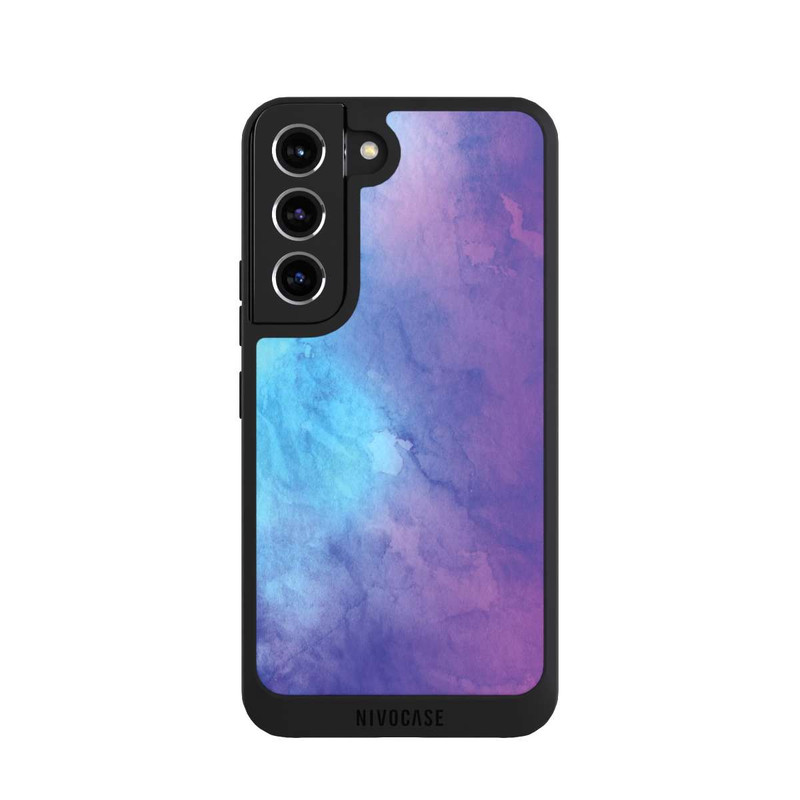 Galaxy S22 NIVOpure Aquarelle Bleu Rose Fade