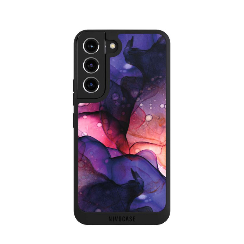 Galaxy S22 NIVOpure Liquid Art Purple Pink