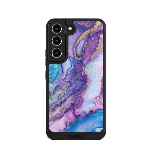 Samsung Galaxy S22 NIVOpure Strudel lila und blau