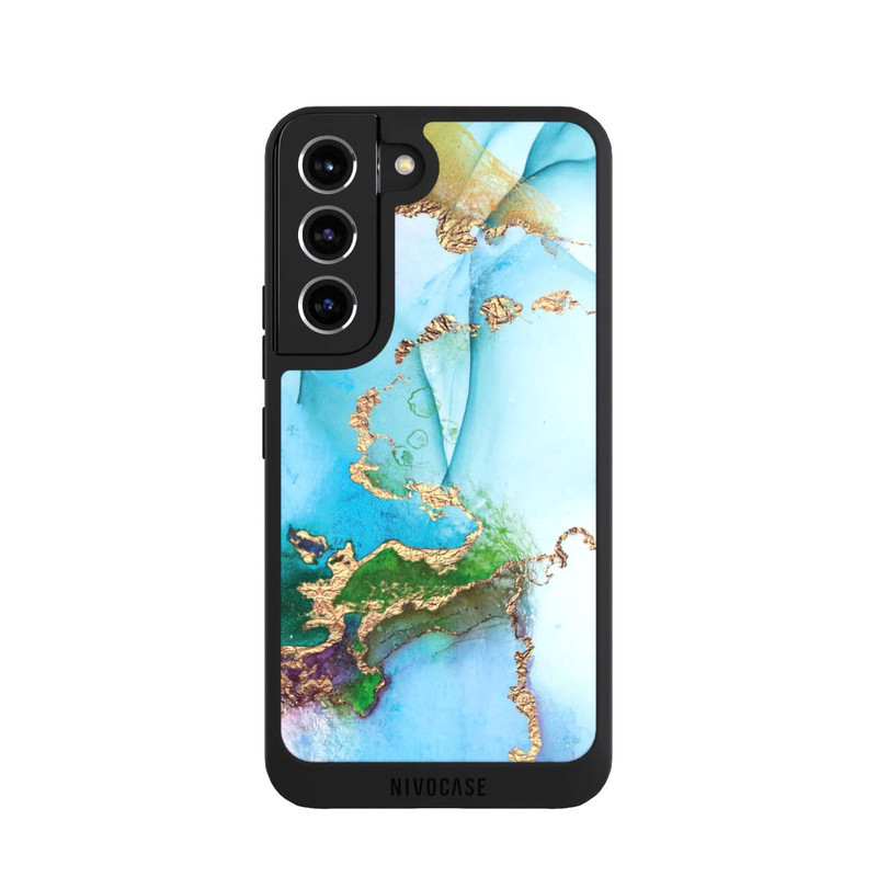 Galaxy S22 NIVOpure Colourful Marble Glitterlook