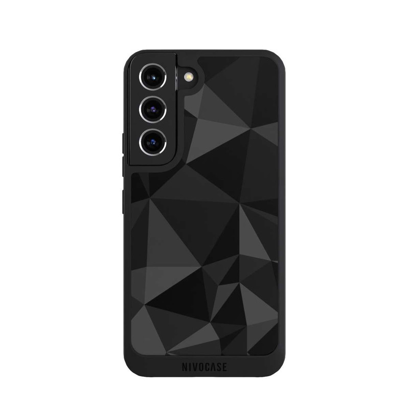 Galaxy S22 NIVOpure Polygonmuster schwarz